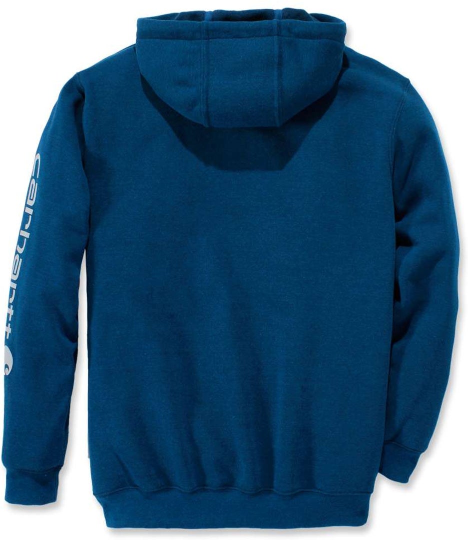 Carhartt Midweight Sleeve Logo Hættetrøje Navyblå S Figur 2