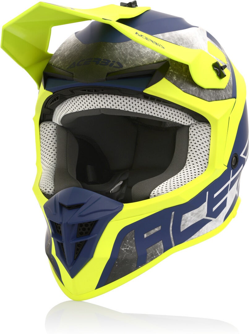 Acerbis Linear Casco Motocross giallo/blu M (57/58) Figura 1