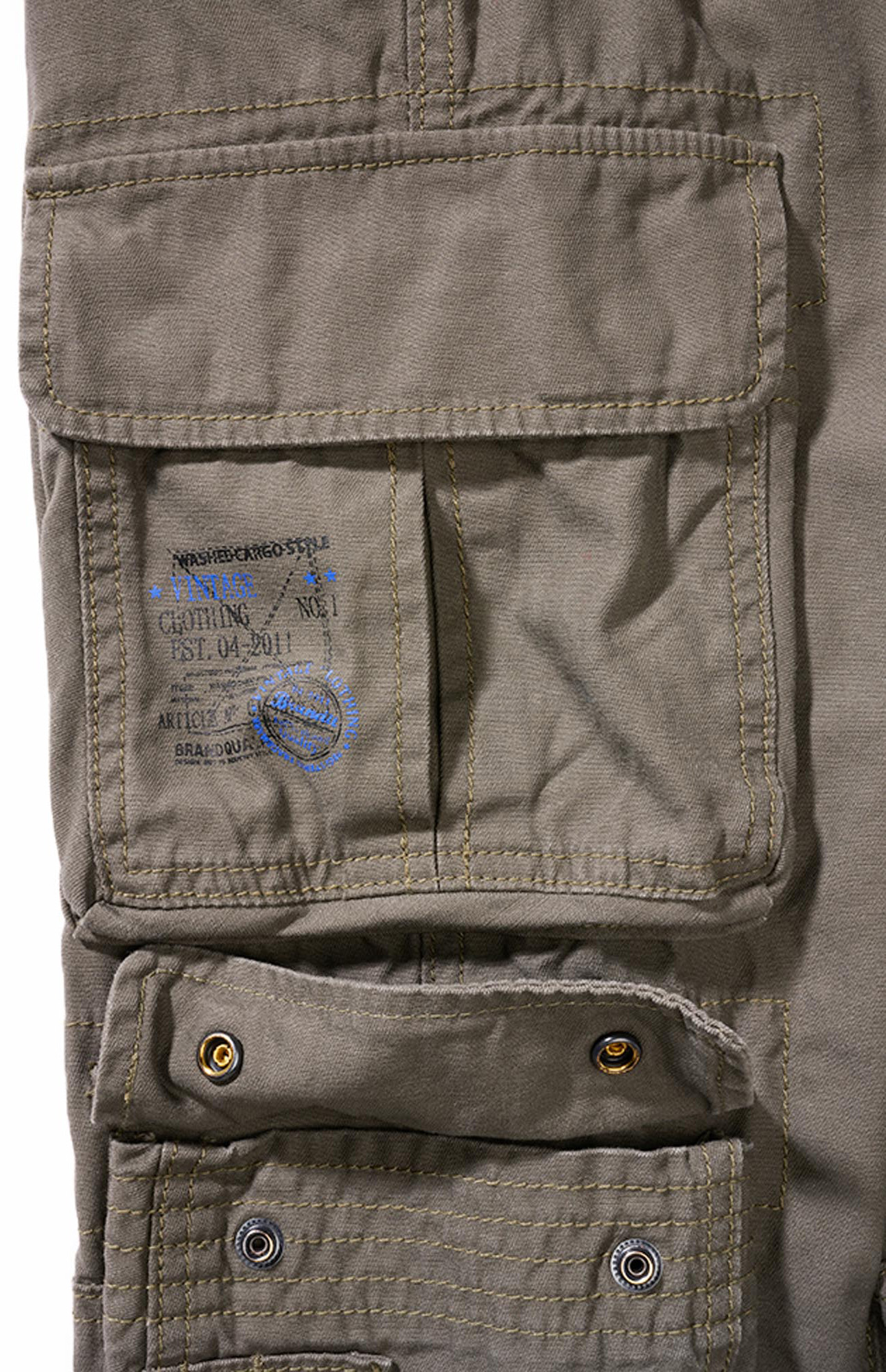 Brandit Pure Vintage Kids Pants olive 122-128 Figure 4