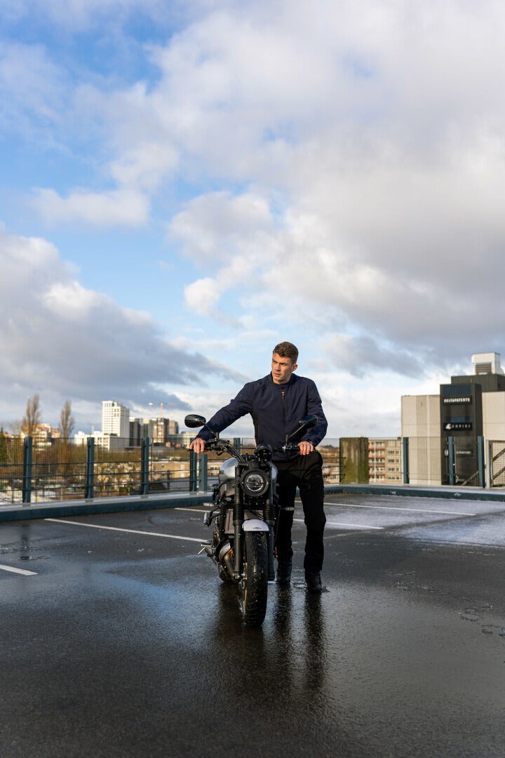 DIFI Brandon Aerotex Urban waterproof Motorcycle Textile Jacket dark blue XL Figure 3