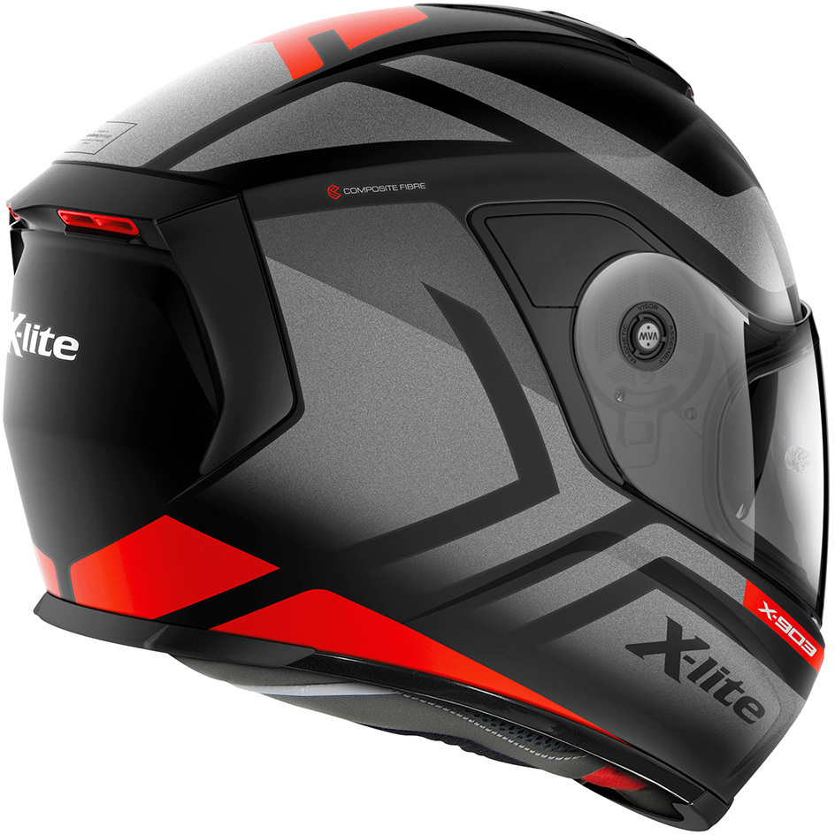 X-lite X-903 Airborne N-Com Capacete preto/cinza/vermelho L (60) Figura 2