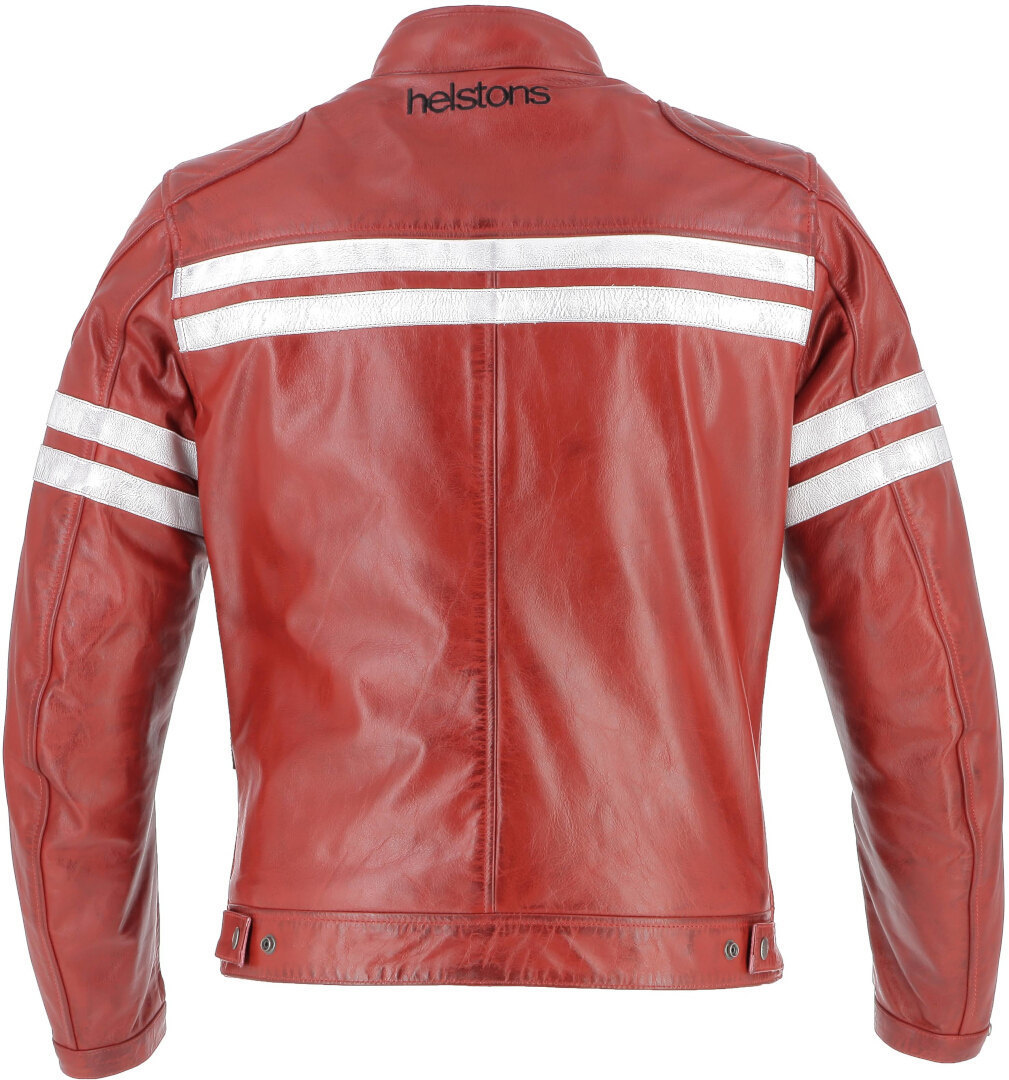 Helstons Jake Speed Motorfiets lederen jas Rood XL Figuur 2