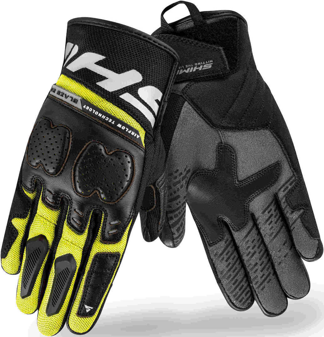 SHIMA Blaze 2.0 Motorcykelhandsker sort/gul M Figur 3