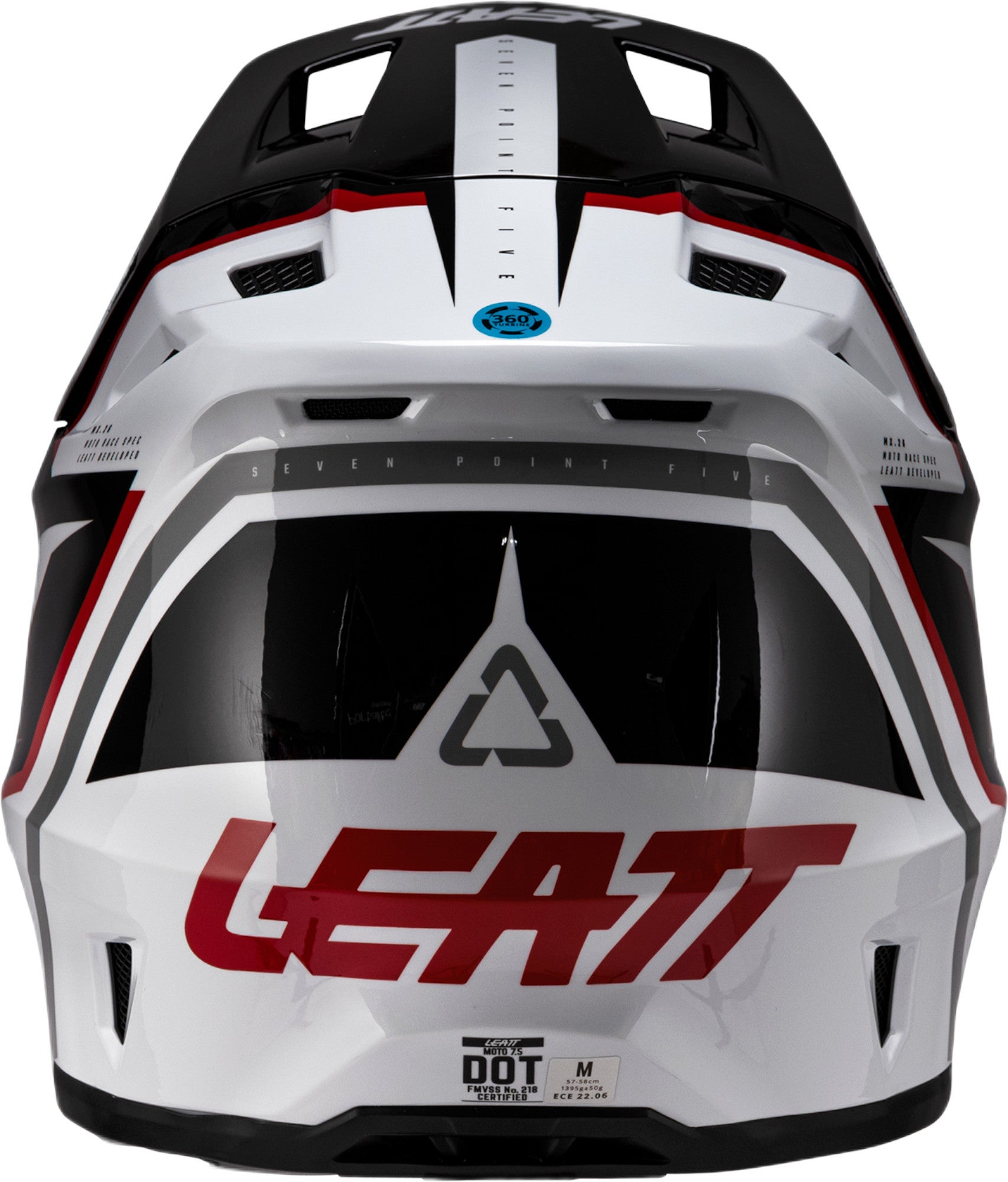 Leatt 7.5 V26 Casco da motocross con occhiali bianco/nero/rosso M (57/58) Figura 4