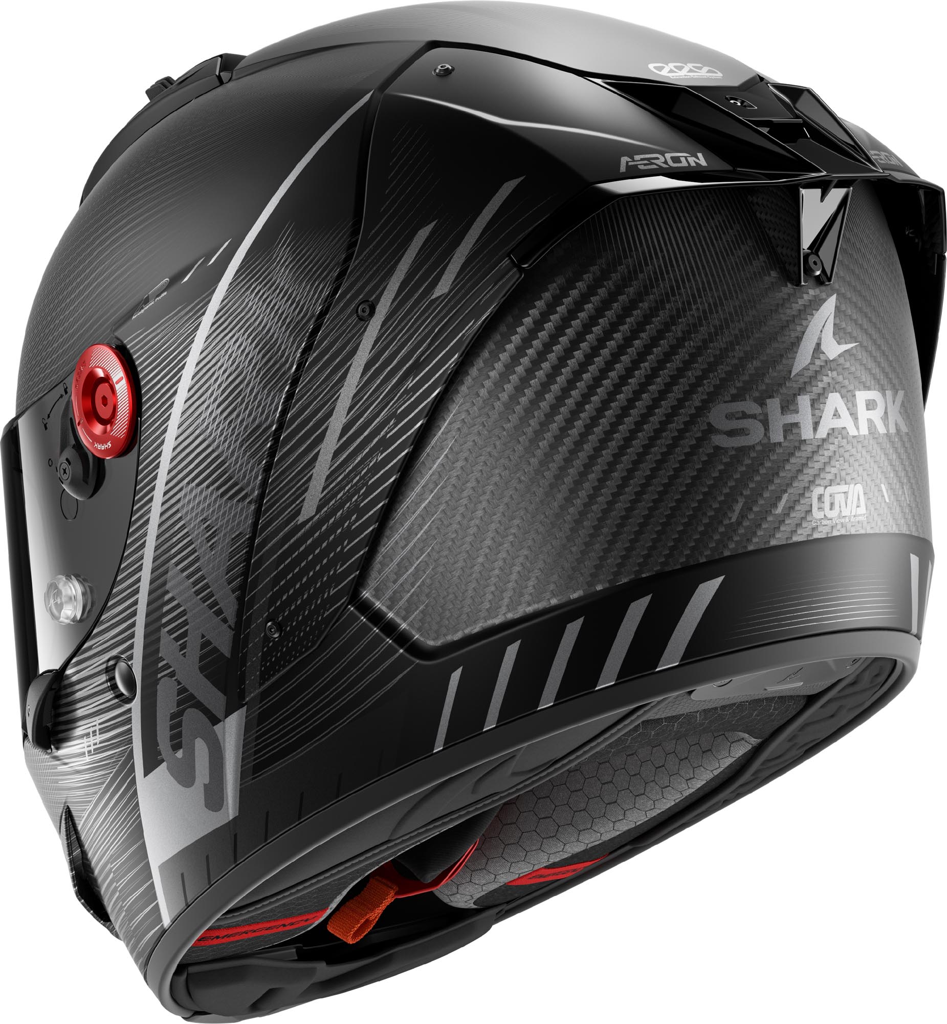 Shark Aeron Speed Tech Carbon 冑 黑色啞光/無煙煤 S（55/56） 圖 3
