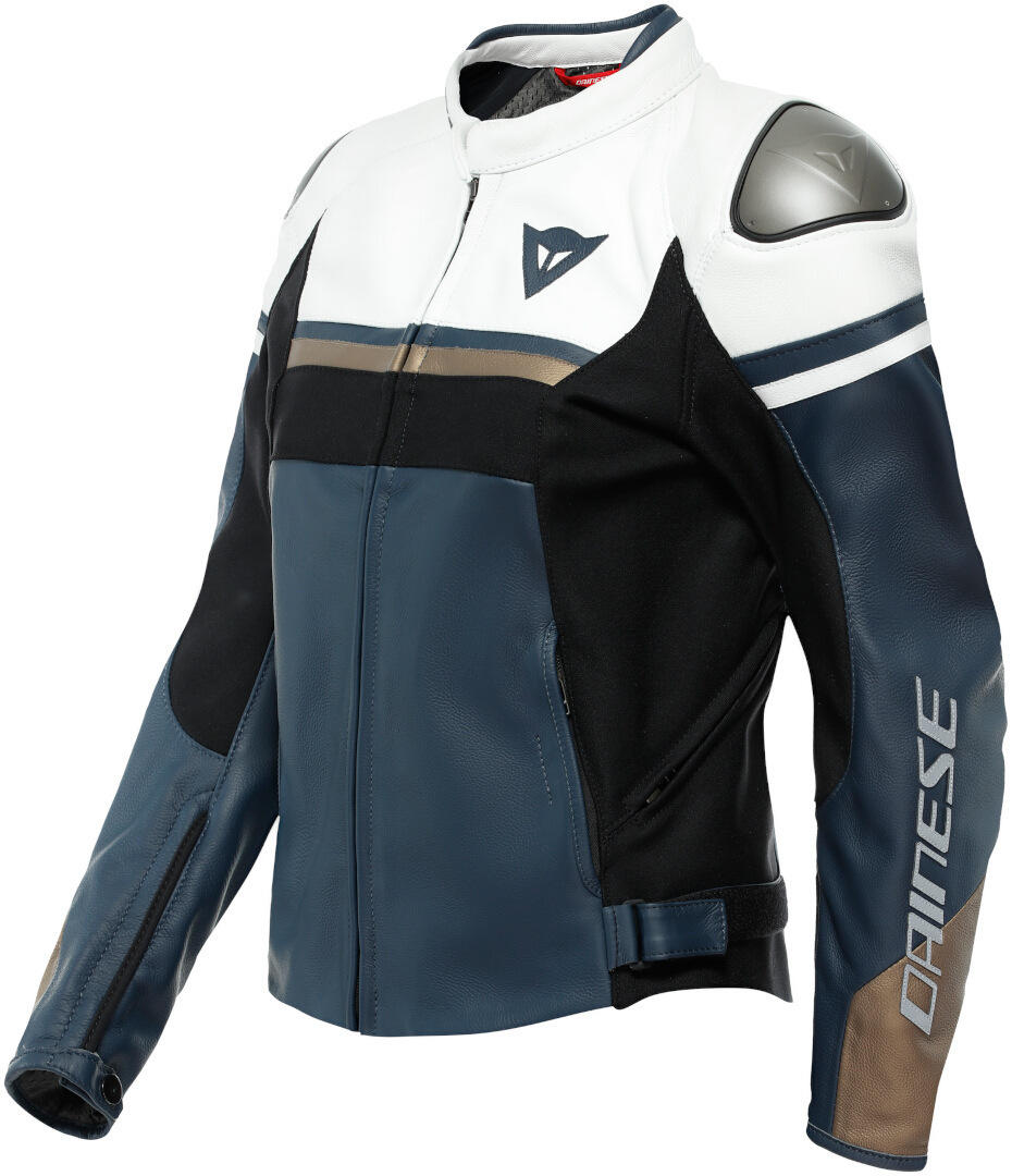 Dainese Rapida Ladies Motorcycle Leather Jacket black/white 52 Figure 1