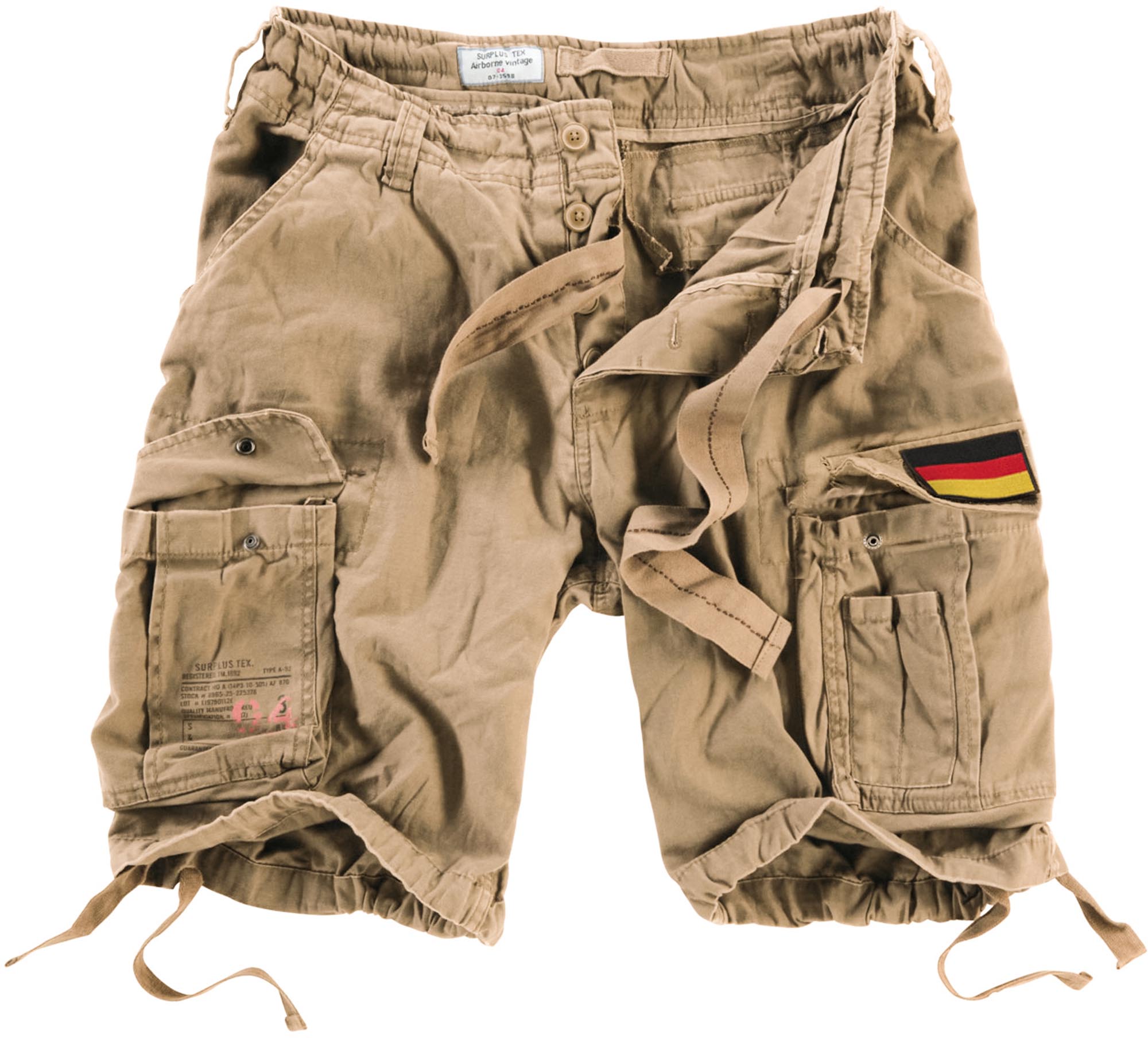 Surplus Airborne Vintage Patch Curtas bege 5XL Figura 1