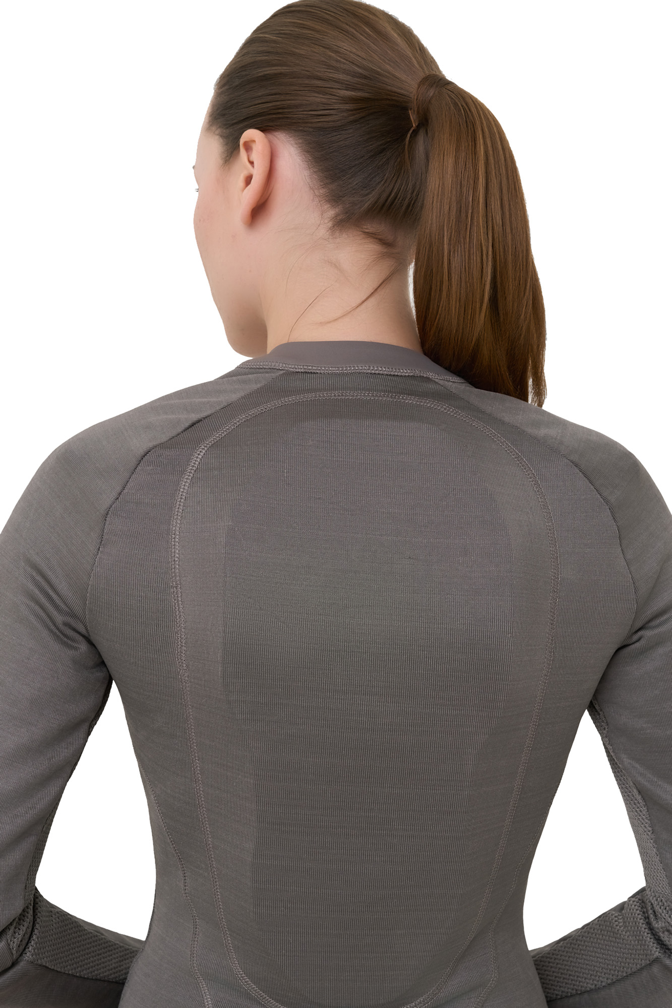 Pando Moto Bia Mesh Ladies Long Sleeve Protector Shirt light grey S Figure 8