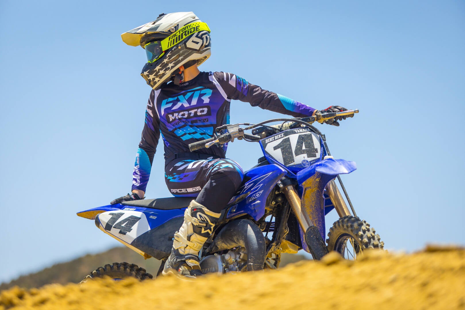FXR Revo Comp Motocross trøje sort/lilla 4XL Figur 5