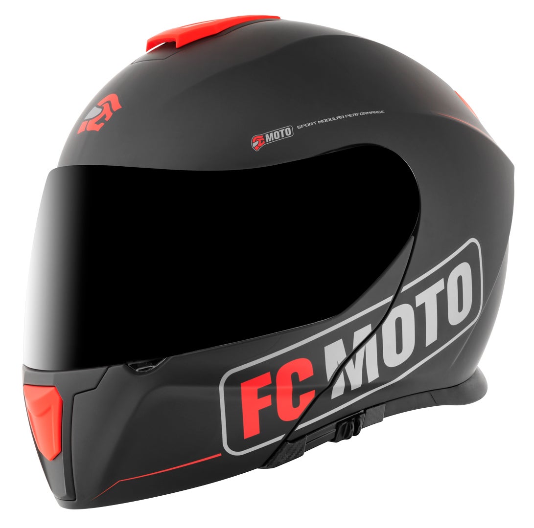 FC-Moto Novo Straight Casco nero/rosso L (59/60) Figura 2