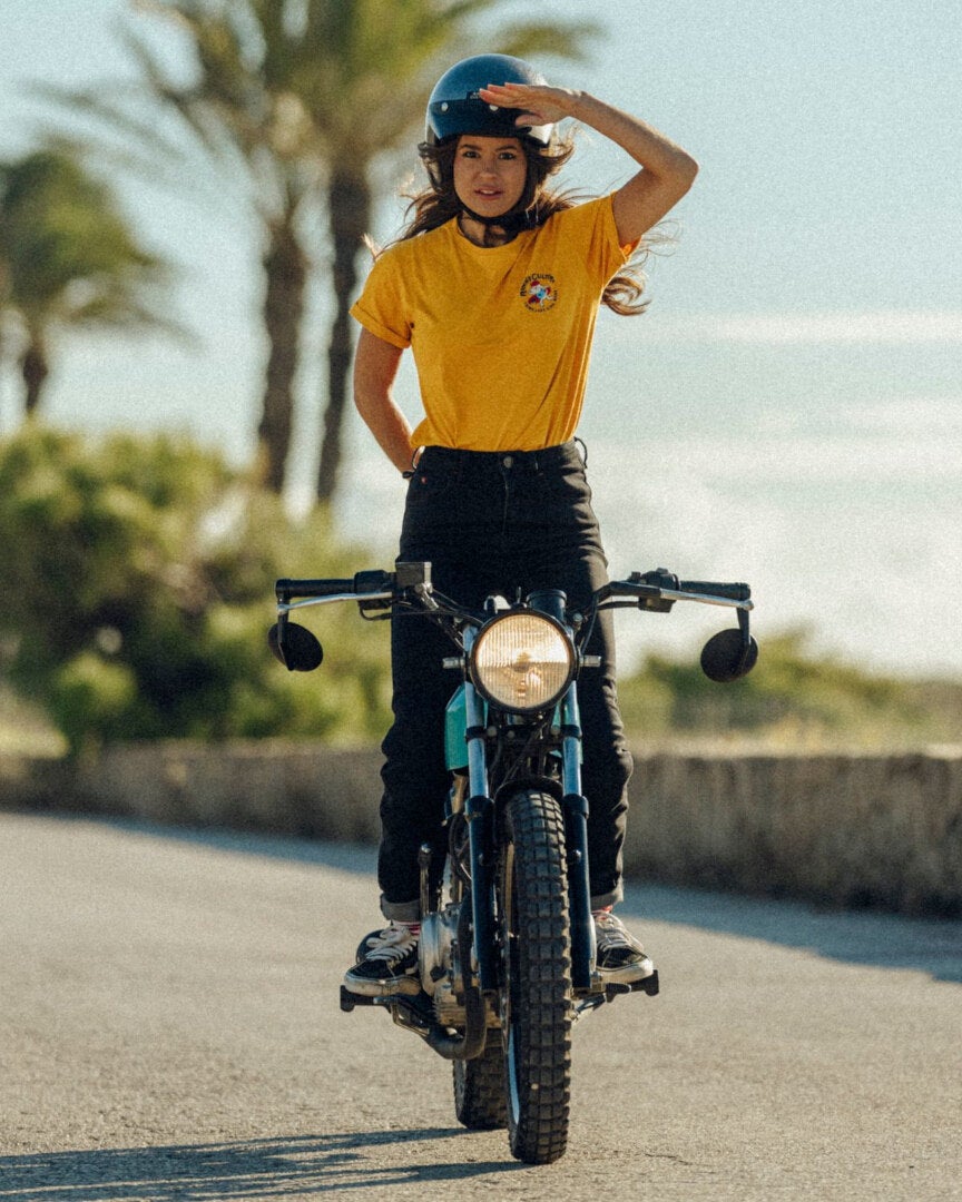 Riding Culture High Waist Dames Motorfiets Jeans 31/30 Figuur 7