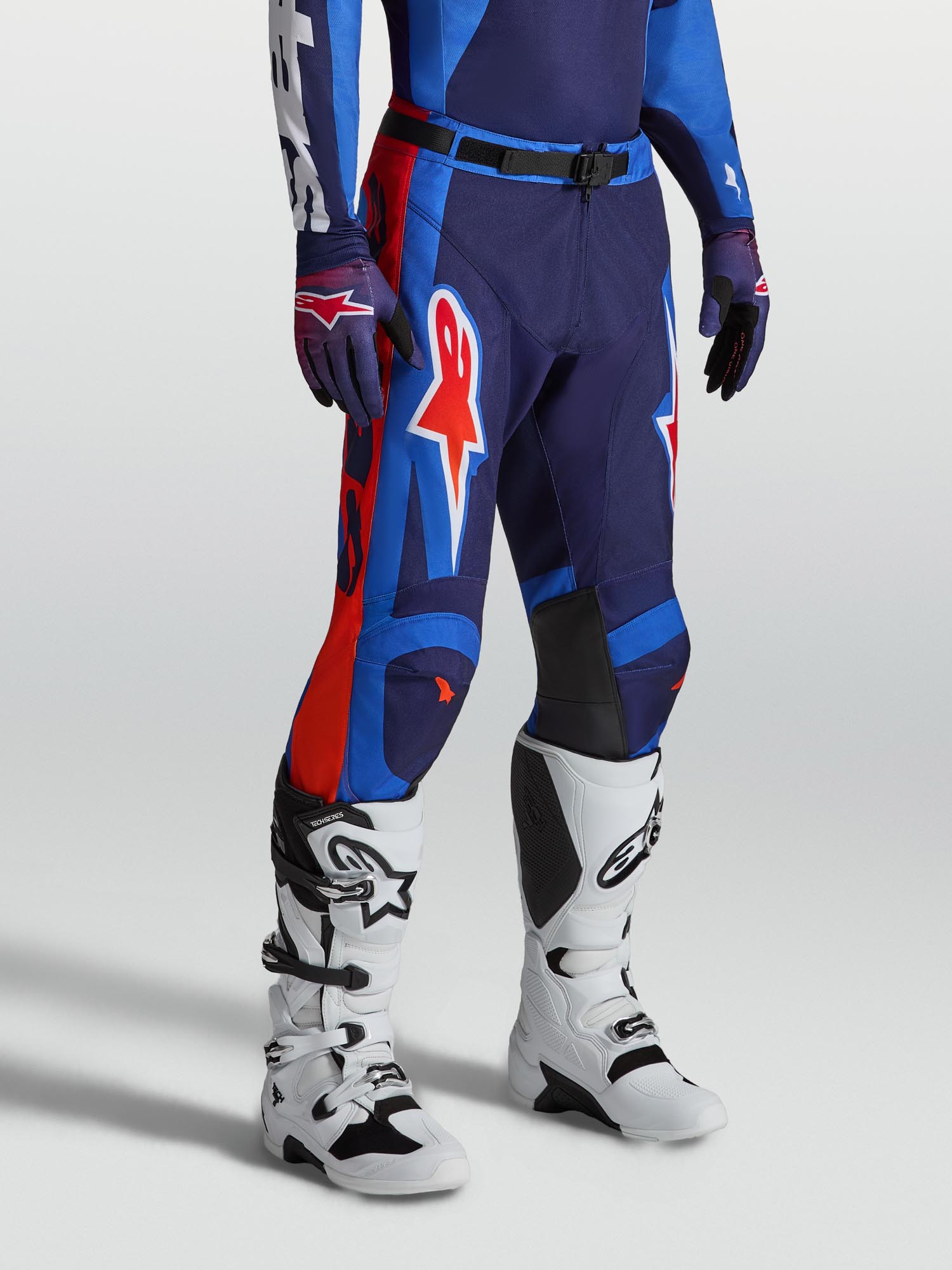 Alpinestars Racer Hunt Motocross Pants blue/red 30 Figure 4