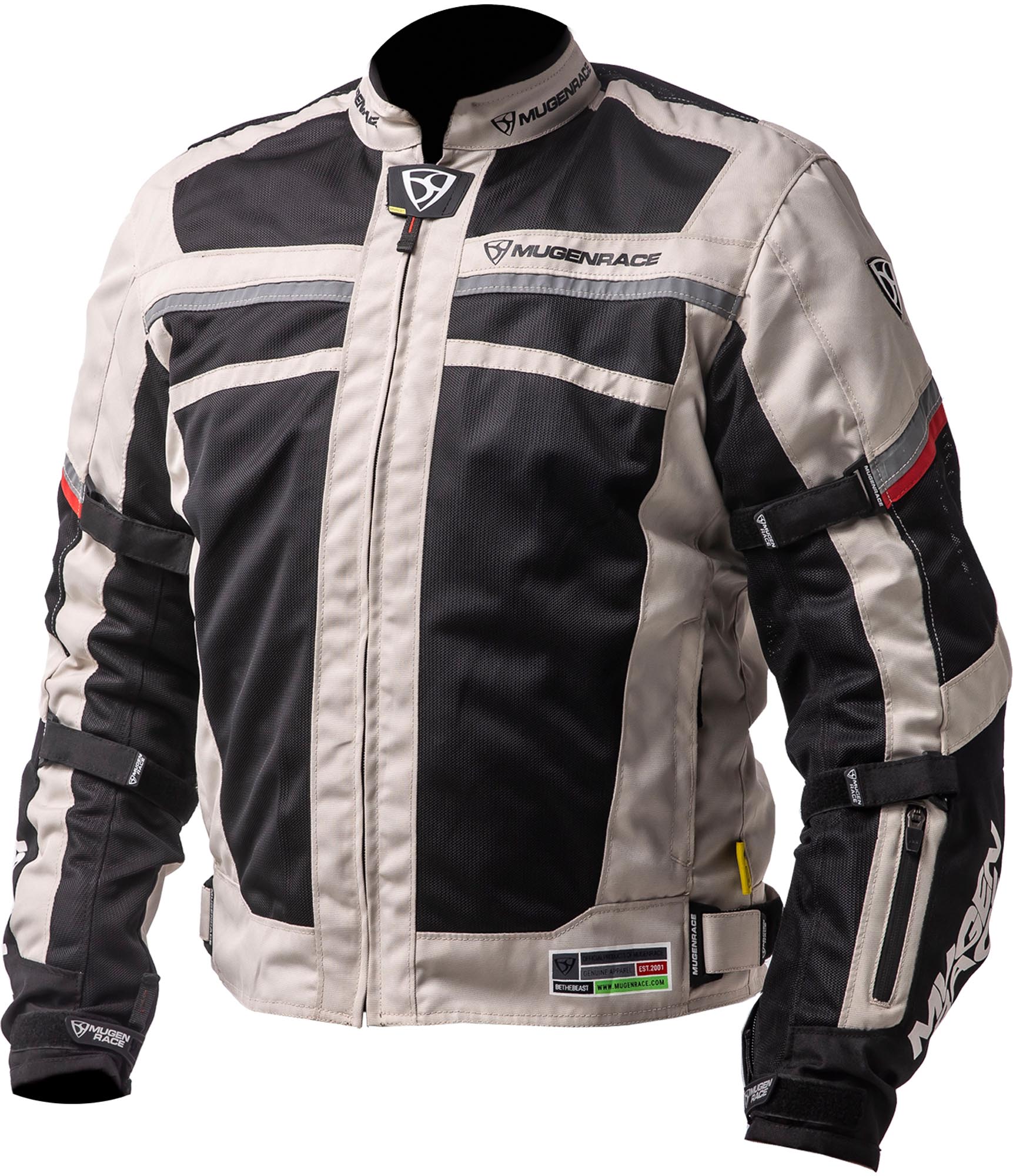 MUGENRACE A-Ttraversare waterproof Motorcycle Textile Jacket light grey/black S Figure 2