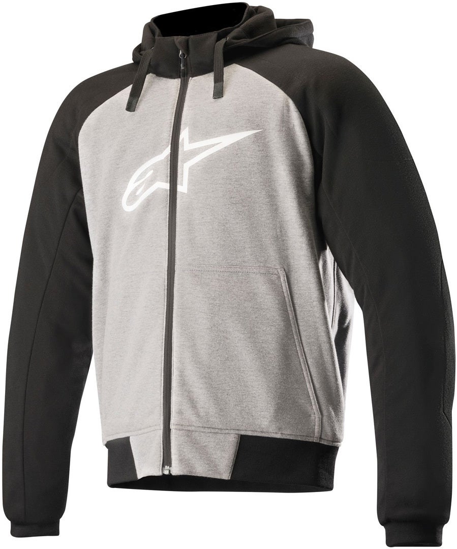Alpinestars Chrome Sport Motorrad Hoodie hellgrau M Abbildung 1