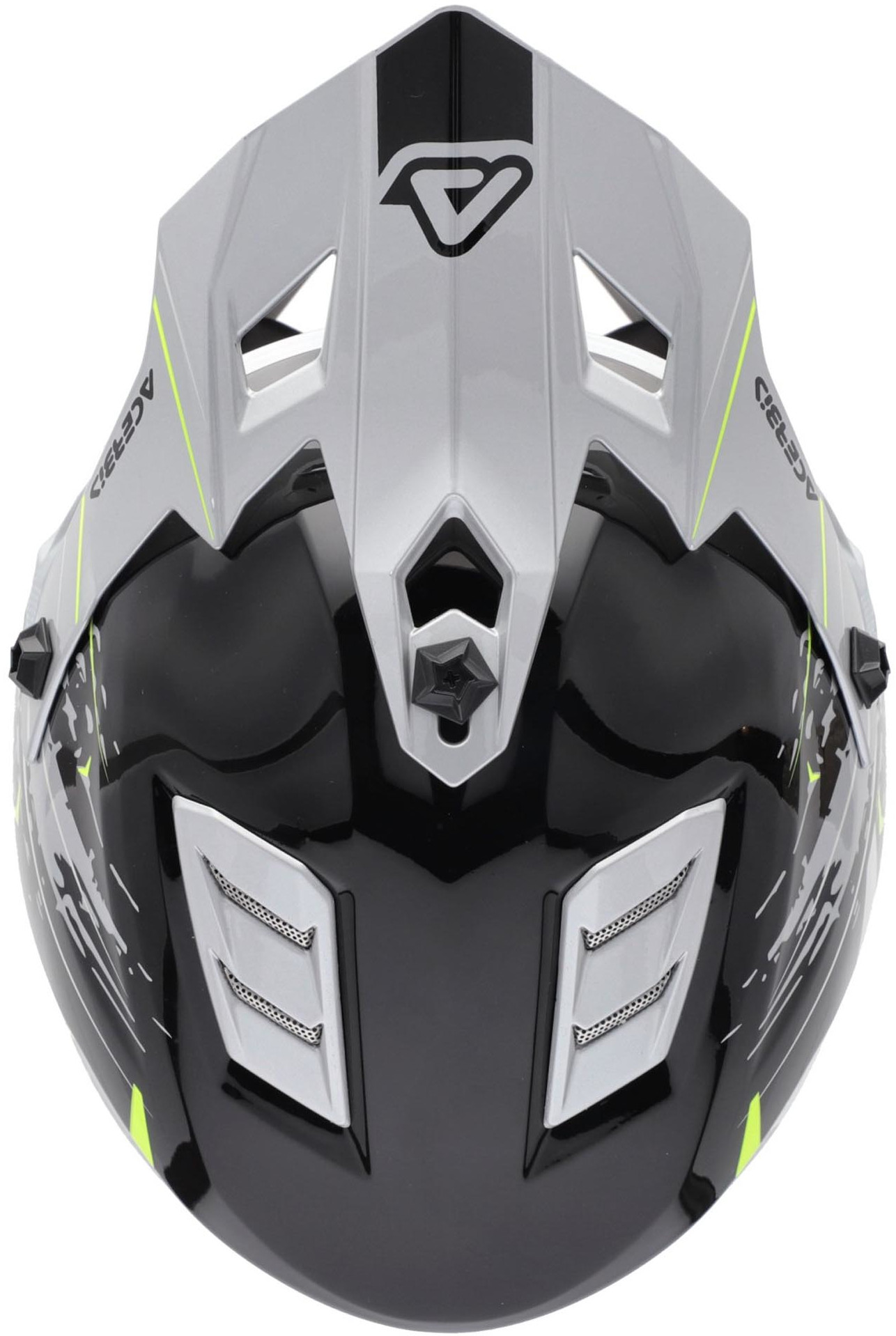 Acerbis Profile Scratch Ungdomsmotocrosshjälm svart/gul/silver Y/M (49/50) Figur 5