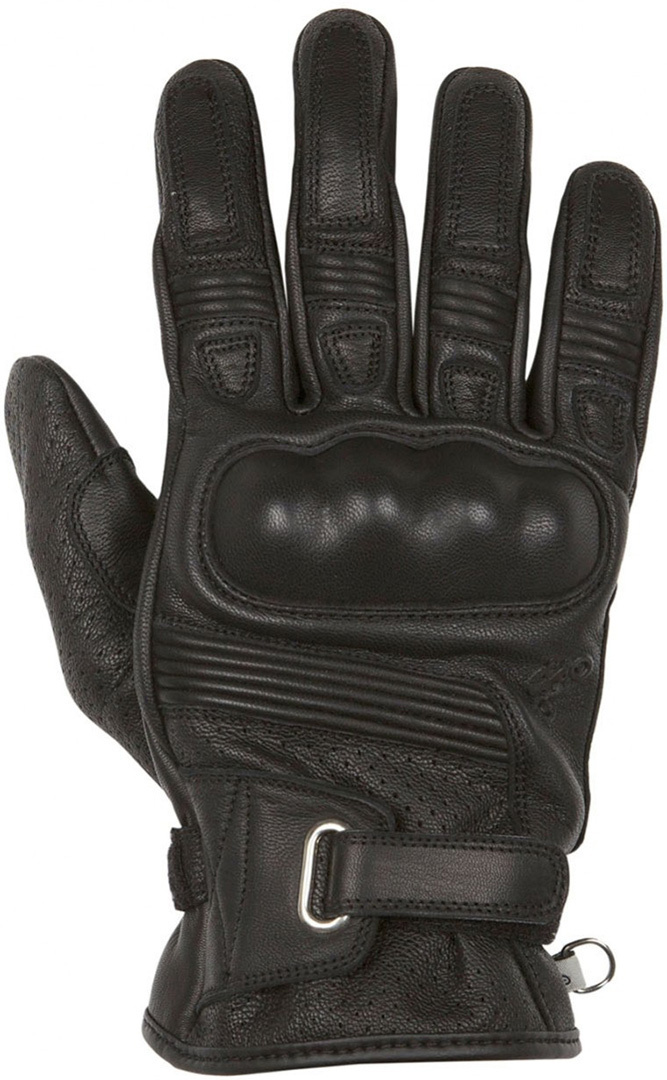 Helstons Strada perforerede motorcykel handsker Sort 9 Figur 1