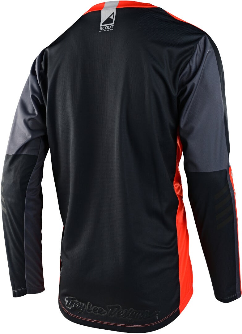 Troy Lee Designs Scout GP Recon Motocross Jersey orange/grå XL Figur 2
