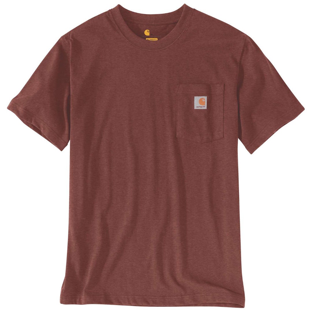 Carhartt Workwear Pocket Triko mahagon M Obrázek 1