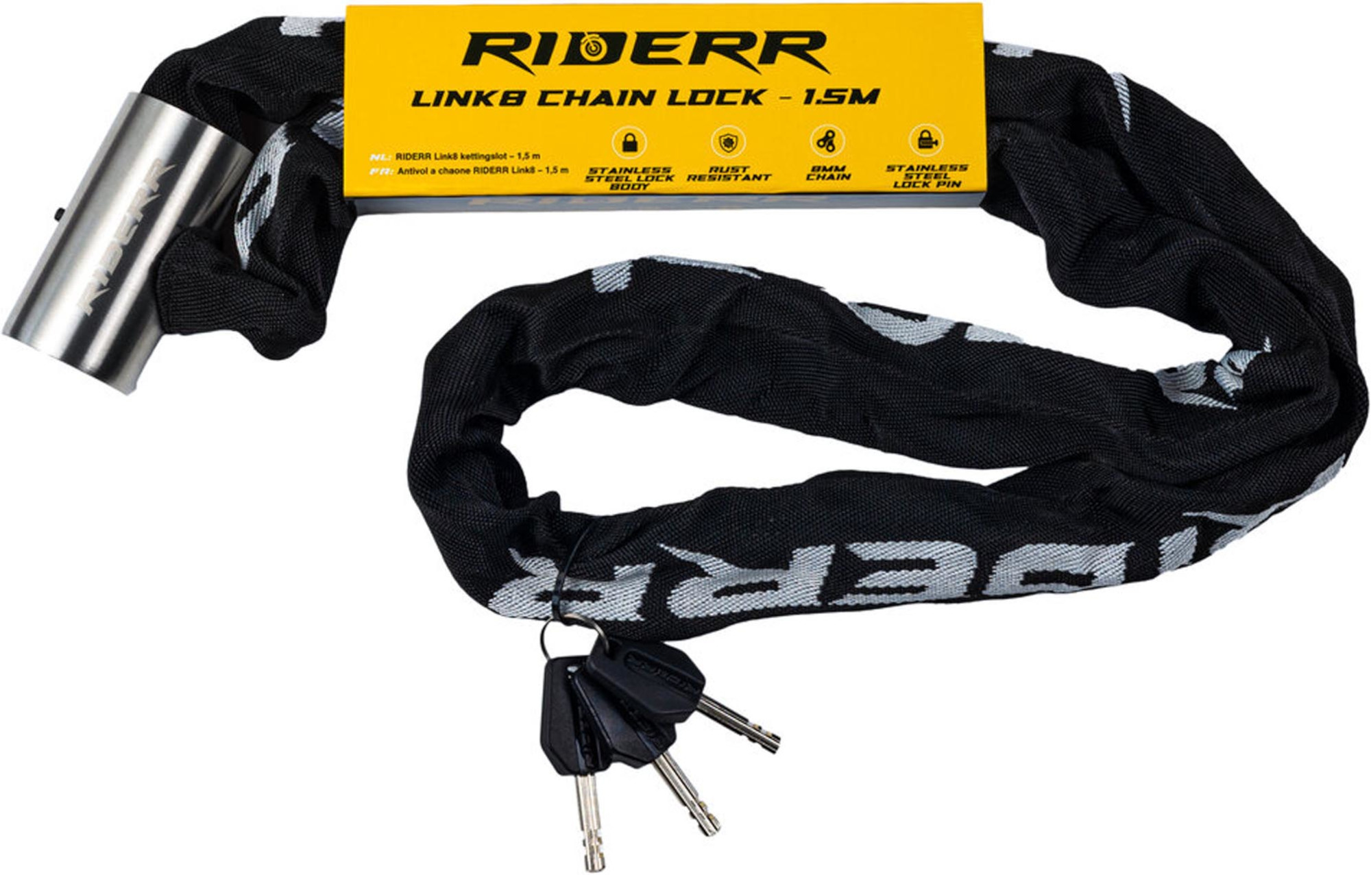 Riderr Link8 Κλειδαριά αλυσίδας 1,5m Γράφημα 1