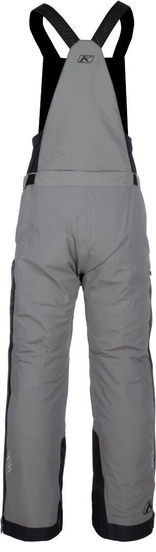 Klim Keweenaw 2025 waterproof Snowmobile Bib Pants light grey/black Short XXL Figure 4