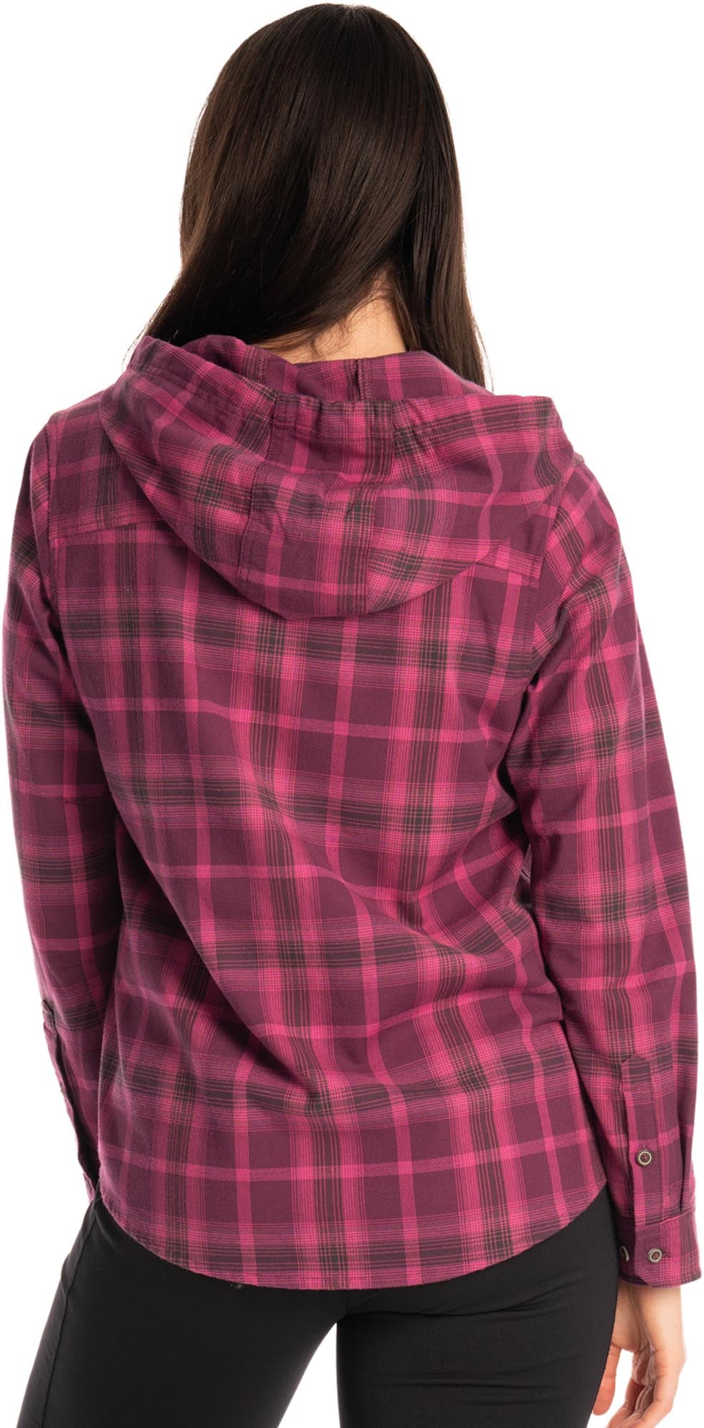 Klim Ginny Mountain Stretch Damenes flanellhettegenser lilla M Figur 3