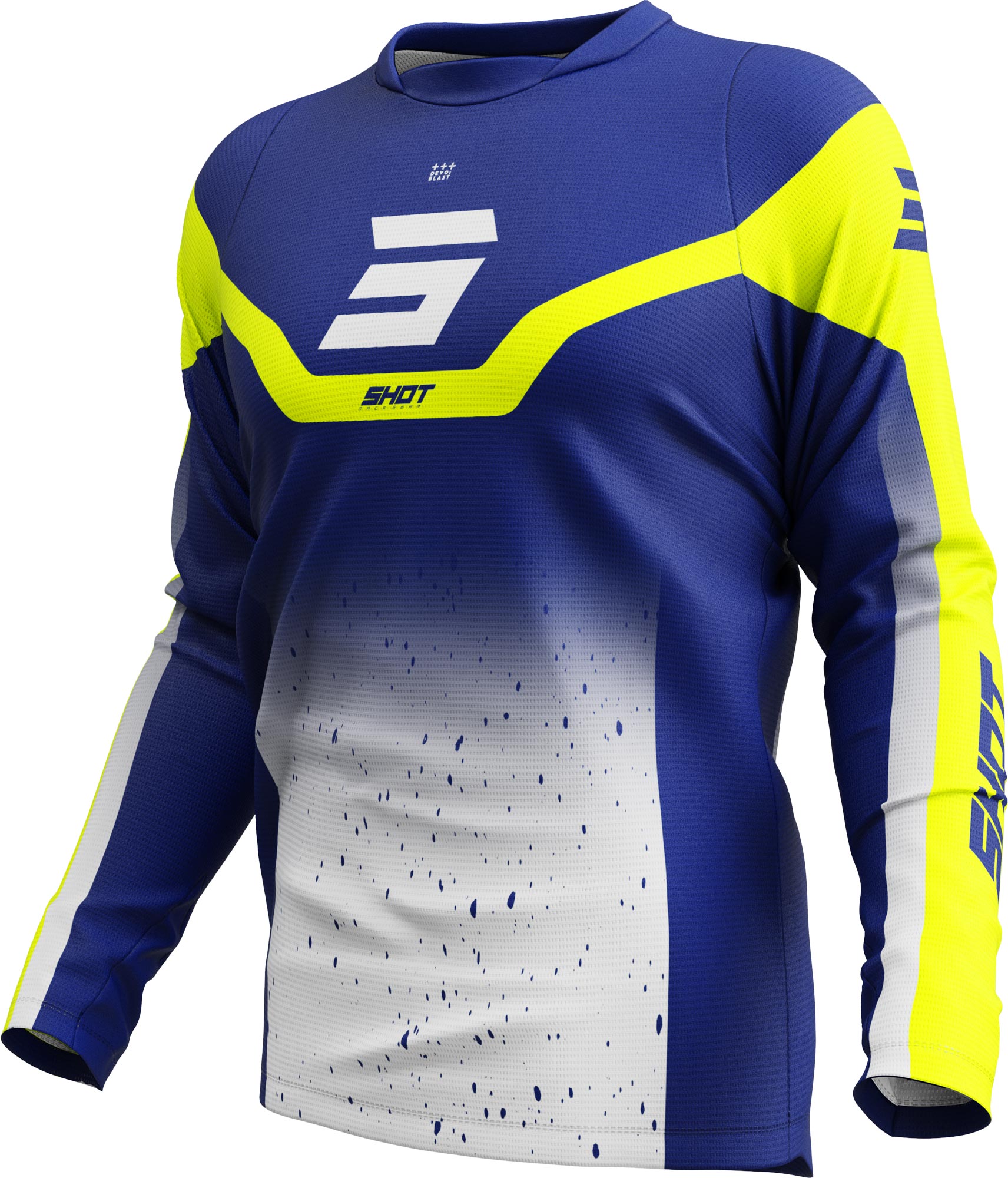 Shot Devo Blast Motocross Jersey blau L Abbildung 1