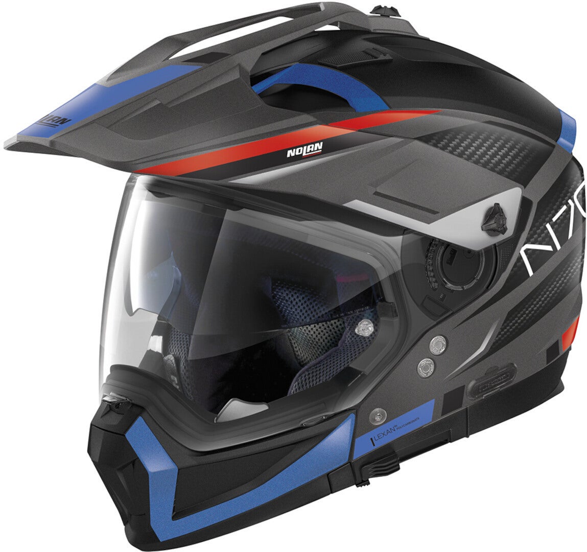 Anthracite matt/blue/red