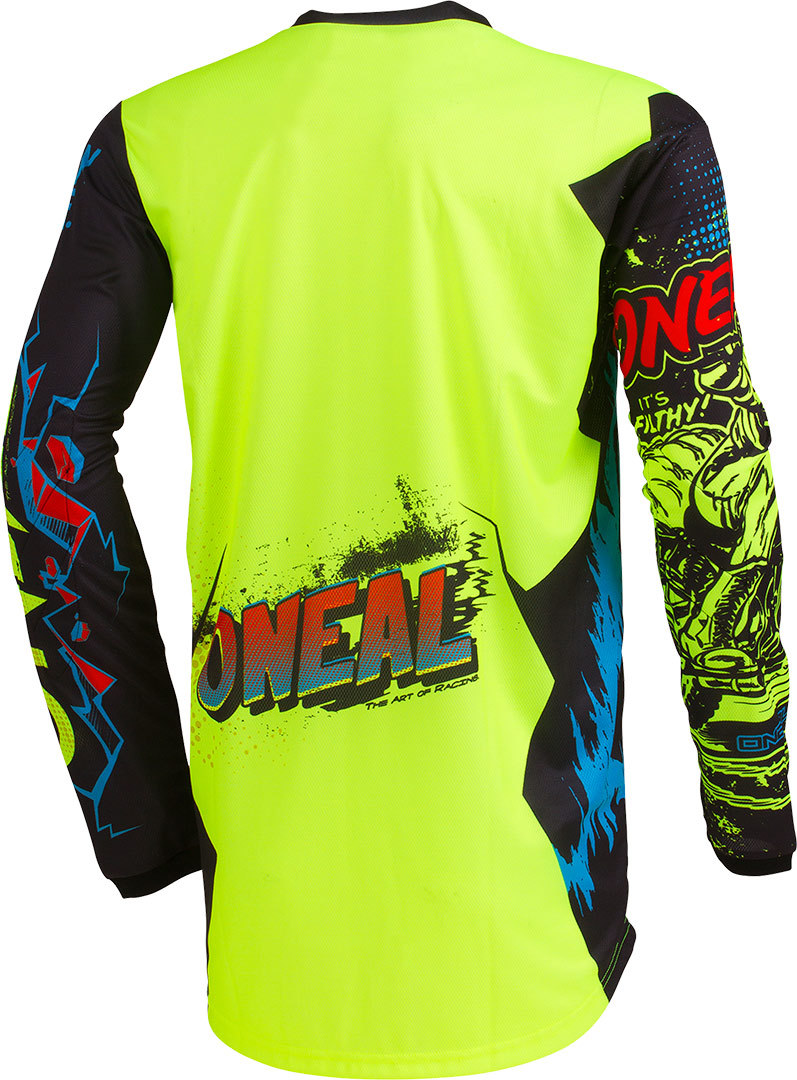 Oneal Element Villain Tricou de motocross pentru tineret Galben neon M Figura 2
