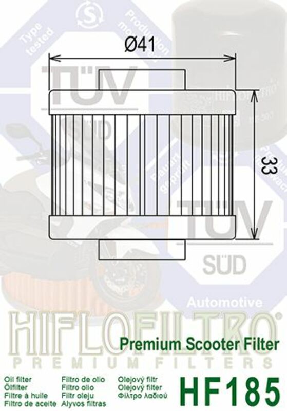 Hiflofiltro Oljefilter - HF185 Figur 4
