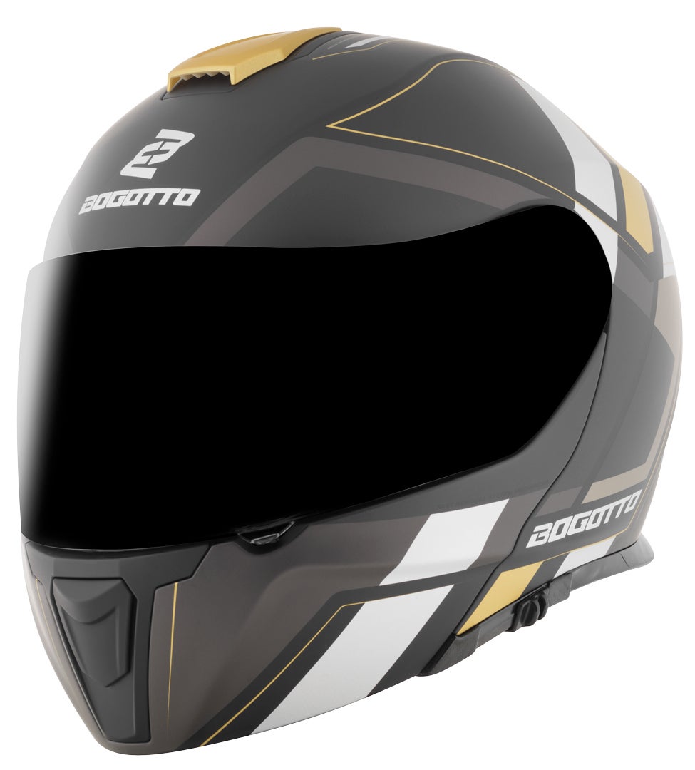 Bogotto FF403 Murata casque rabattable Noir/Or S (55/56) Figure 2