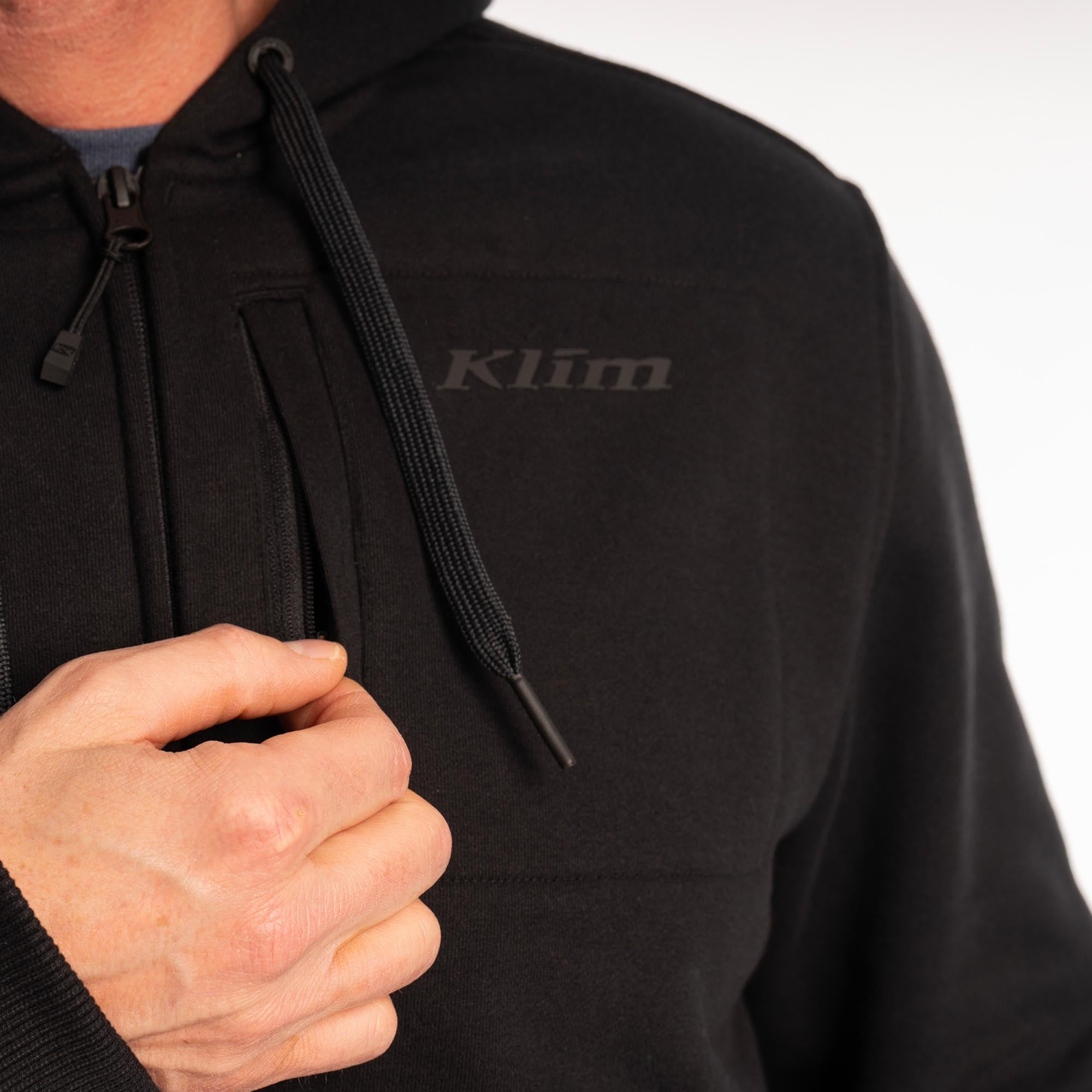 Klim Gunnison Cappuccio con zip nero S Figura 5