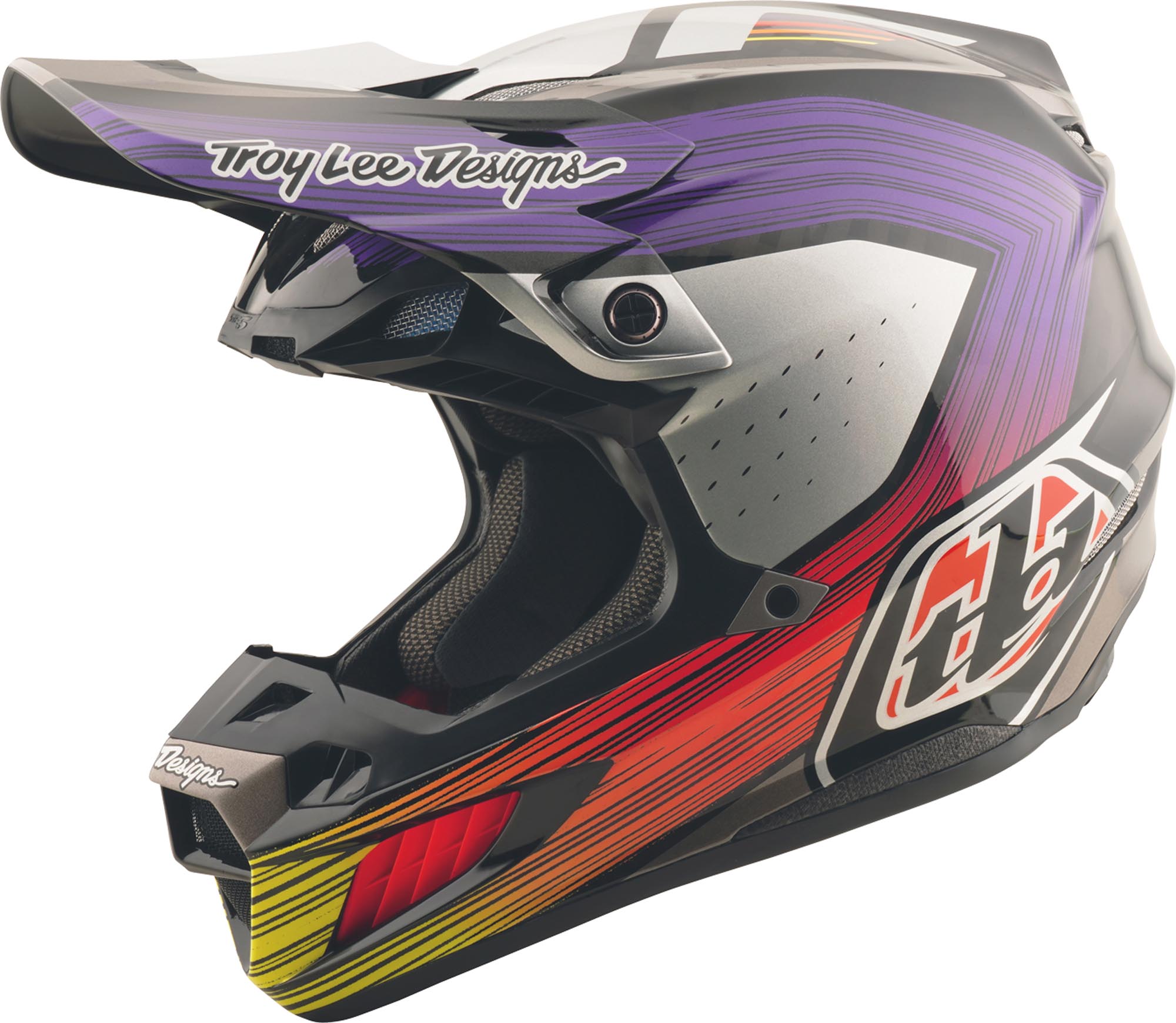 Troy_lee_designs Men's Troy Lee Designs Se5 Carbon Stripes Mips Motocross Helmet