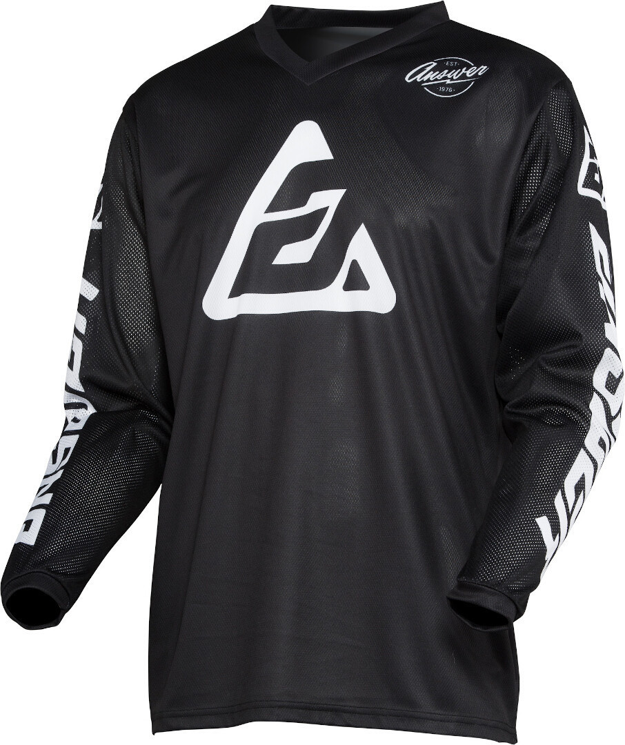Answer Arkon Bold Motocross Jersey preto/branco S Figura 1