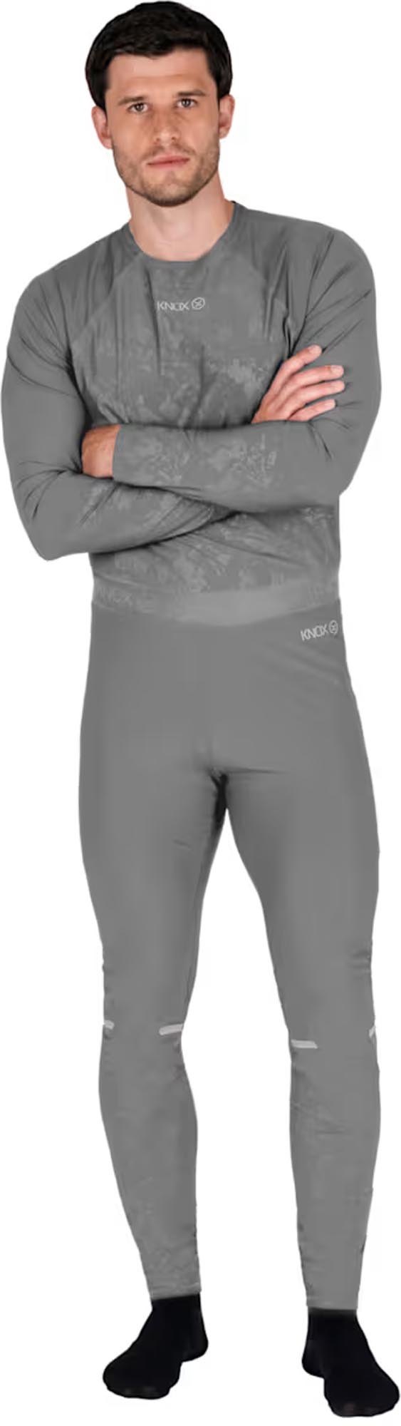 Knox Unisex Dual Active Base Layer Motorcycle Functional Pants grey M Figure 3