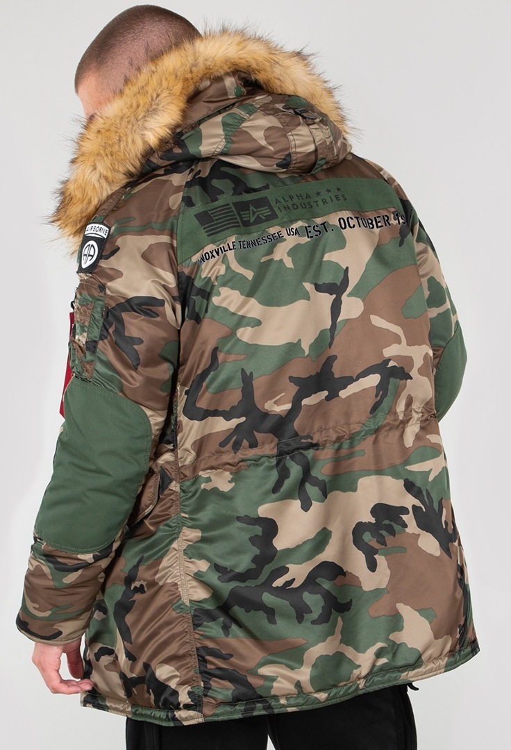 Alpha Industries N3B Airborne Jacke camouflage S Abbildung 4