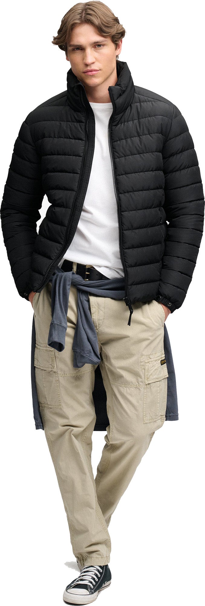 Superdry & Co Fuji Stepēta jaka melns M 4. attēls