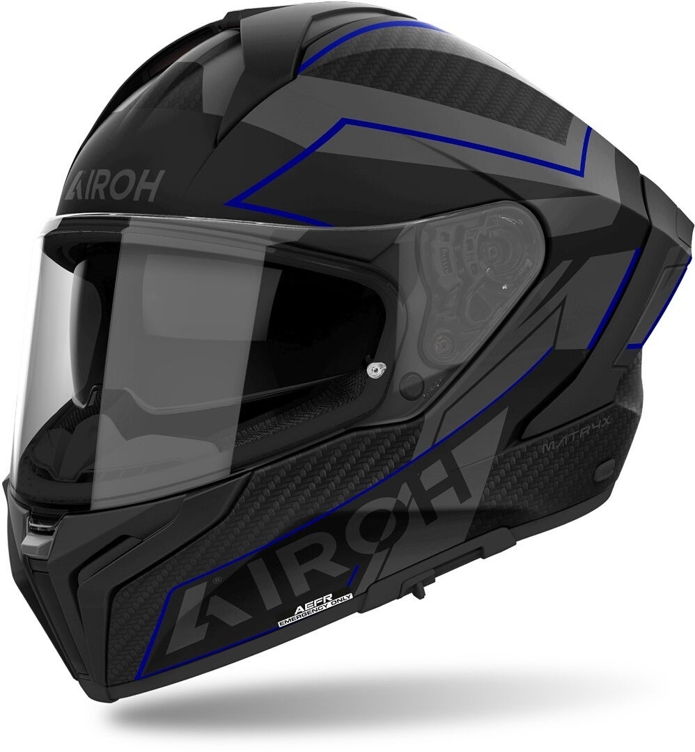 Airoh Matryx Sentinel Casco nero/grigio/blu S (55/56) Figura 1