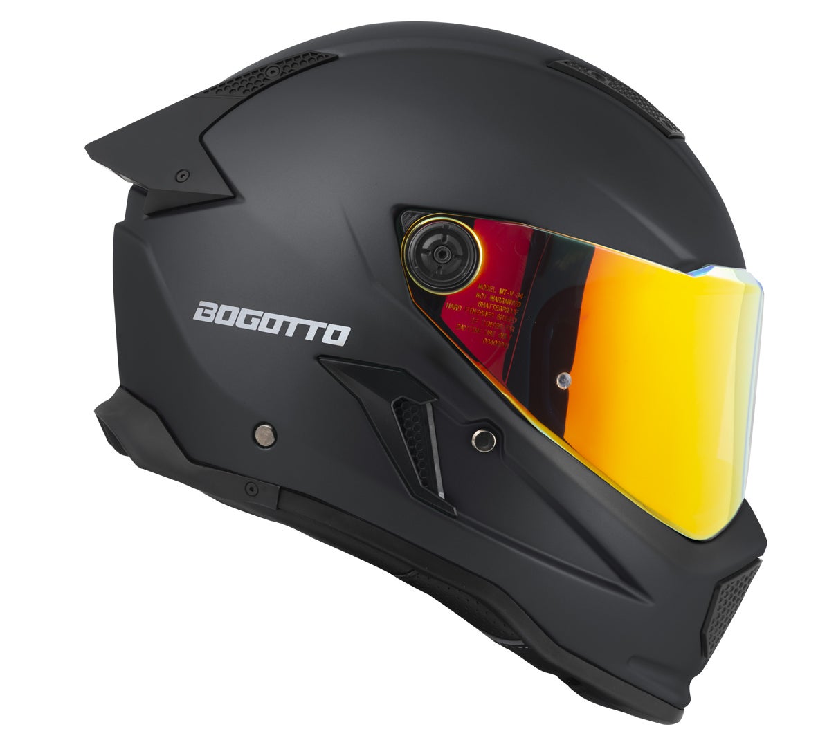 Bogotto Rapto Casco nero opaco S Figura 10