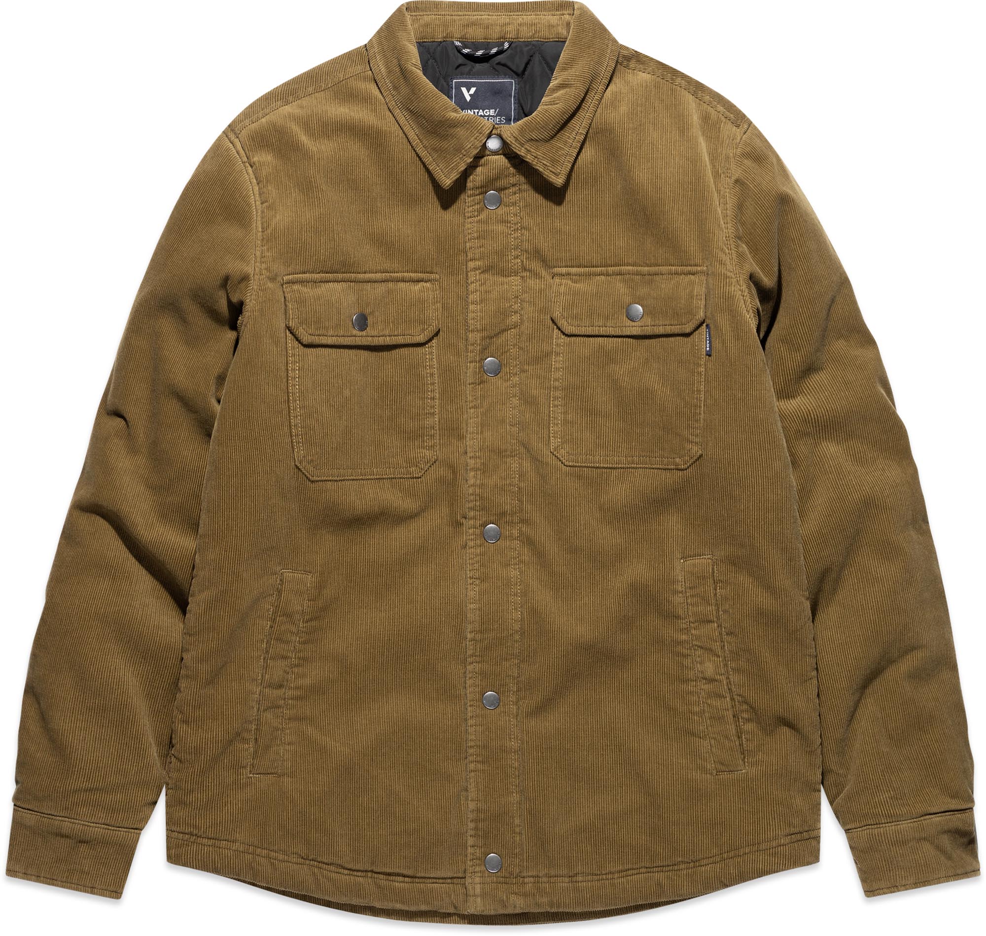 Vintage Industries Steven Pro Suknjič iz korduroja rjava/olivna XXL Slika 1