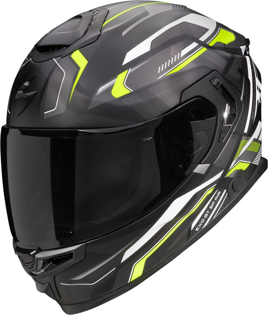 Scorpion EXO-GT SP Air Augusta Hjelm sort mat/grå/neon-gul S (55/56) Figur 1