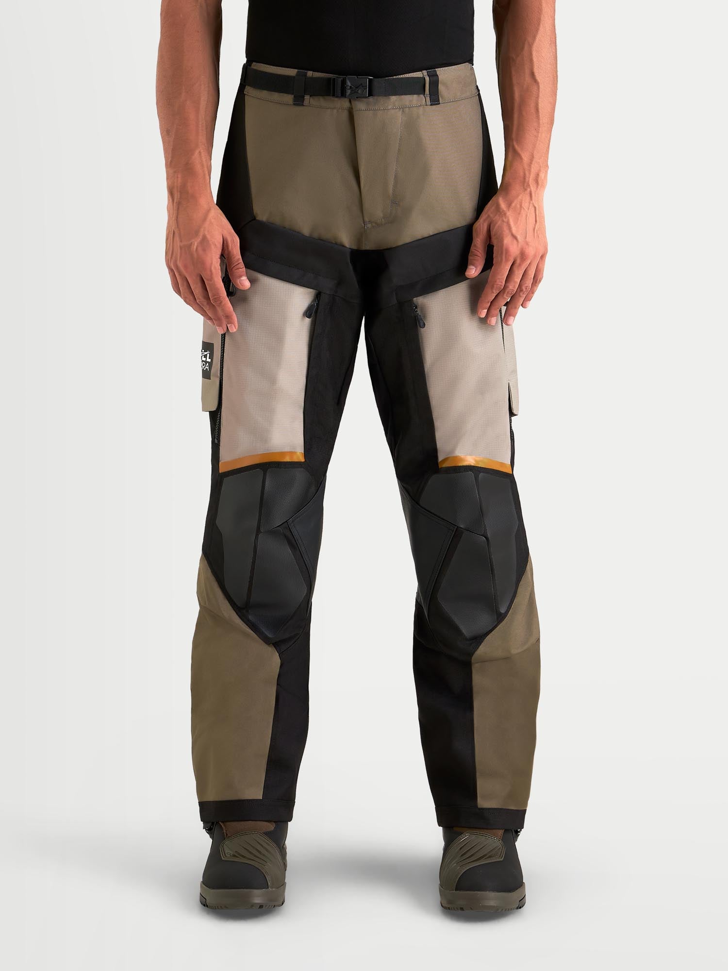 Alpinestars Harok V2 Drystar Pantalon textile de moto imperméable Gris/Marron L Figure 4