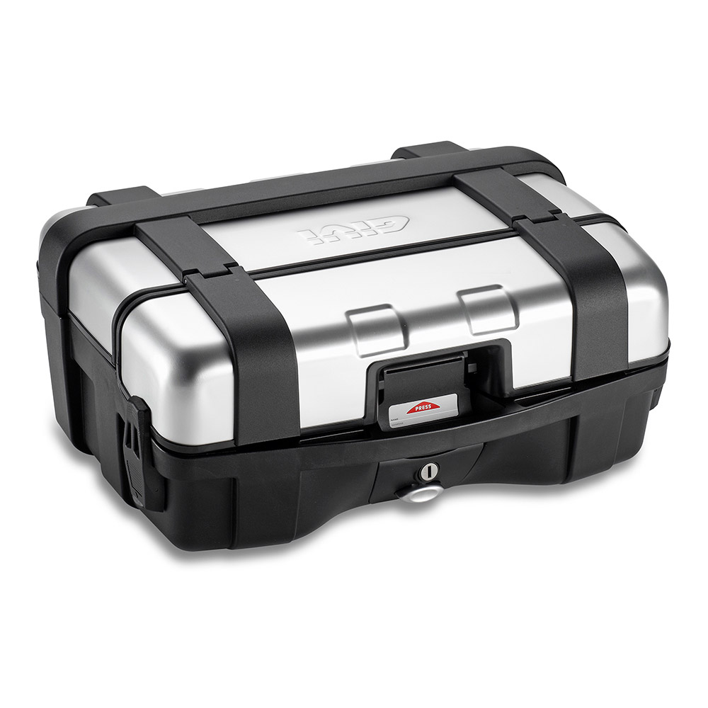 GIVI Trekker 33 Monokey Aluminiumtoppväska / sidoväska silver/svart 33 Ltr. Figur 1