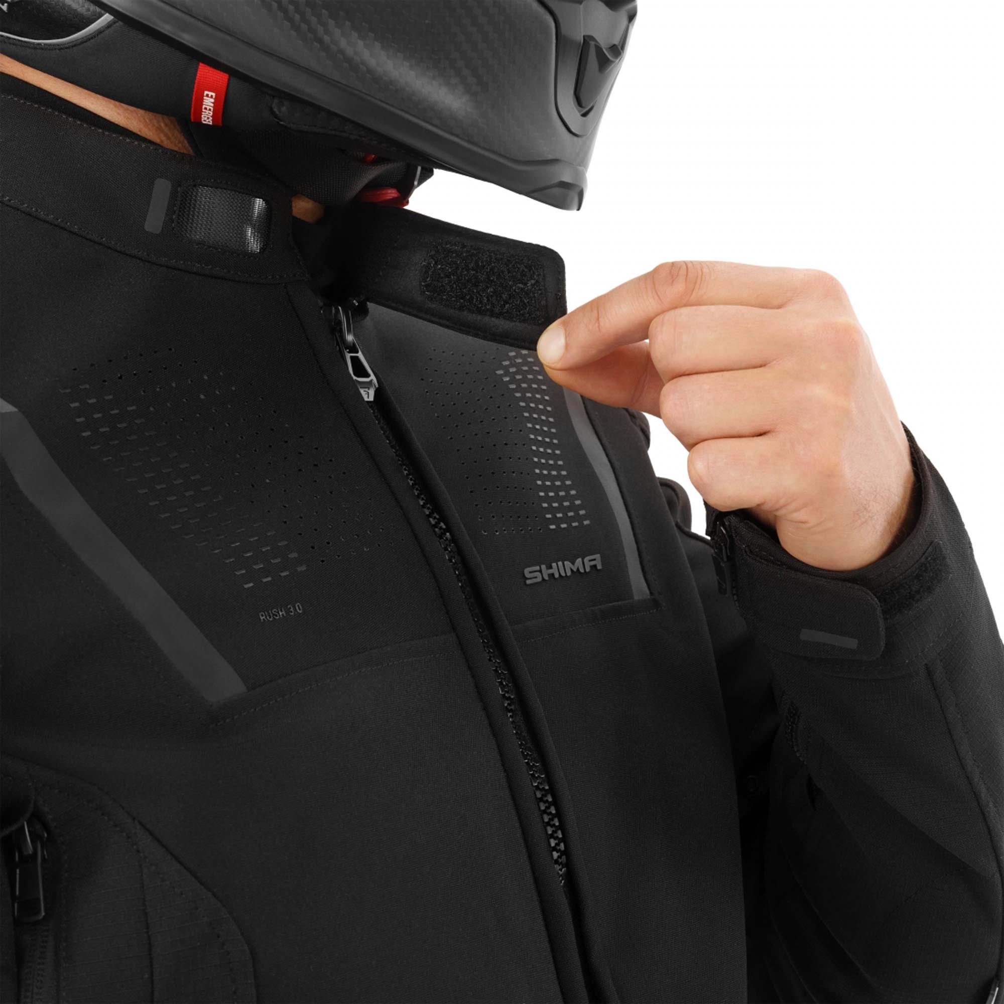 SHIMA Rush 3.0 Motorcykeltextiljacka svart L Figur 20
