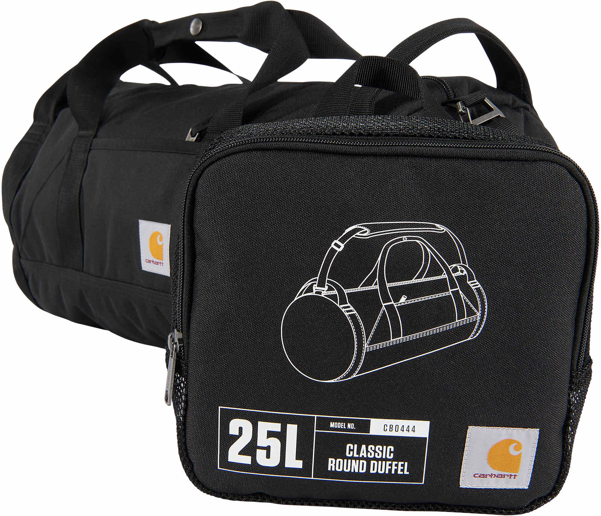 Carhartt Classic Round 25L 旅行袋 黑色 圖1
