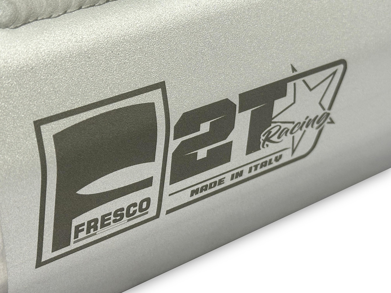 Fresco Carby Muffler White Aluminium/Carbon End Cap Figure 8