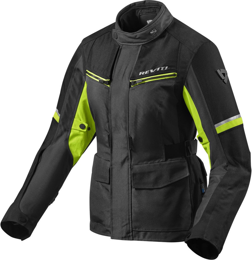Revit Outback 3 Ladies Motorcycle Textile Jacket black/neon-yellow 40 Figure 1