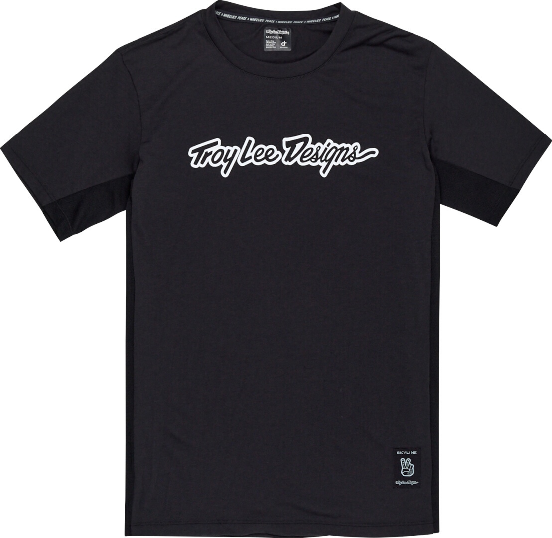 Troy Lee Designs Skyline Ride Signature Tricou negru M Figura 1