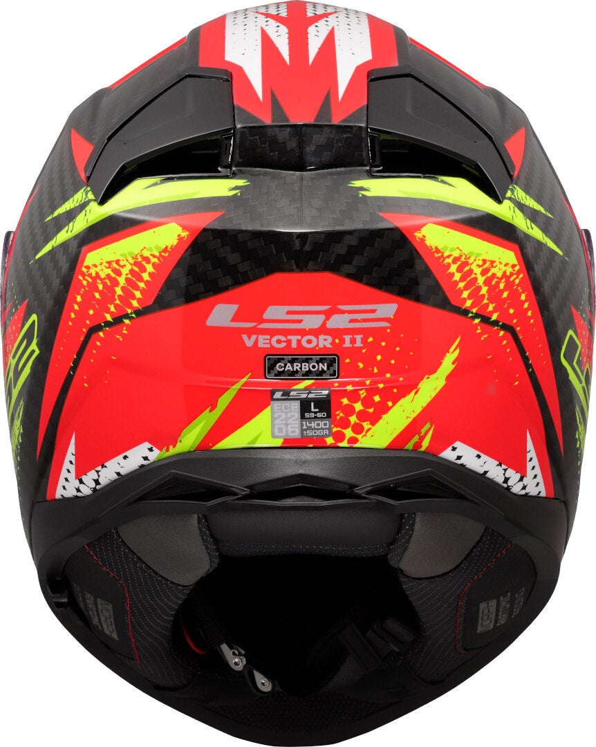 LS2 FF811 Vector II Carbon Tantic Casco rosso/giallo XL (61/62) Figura 4