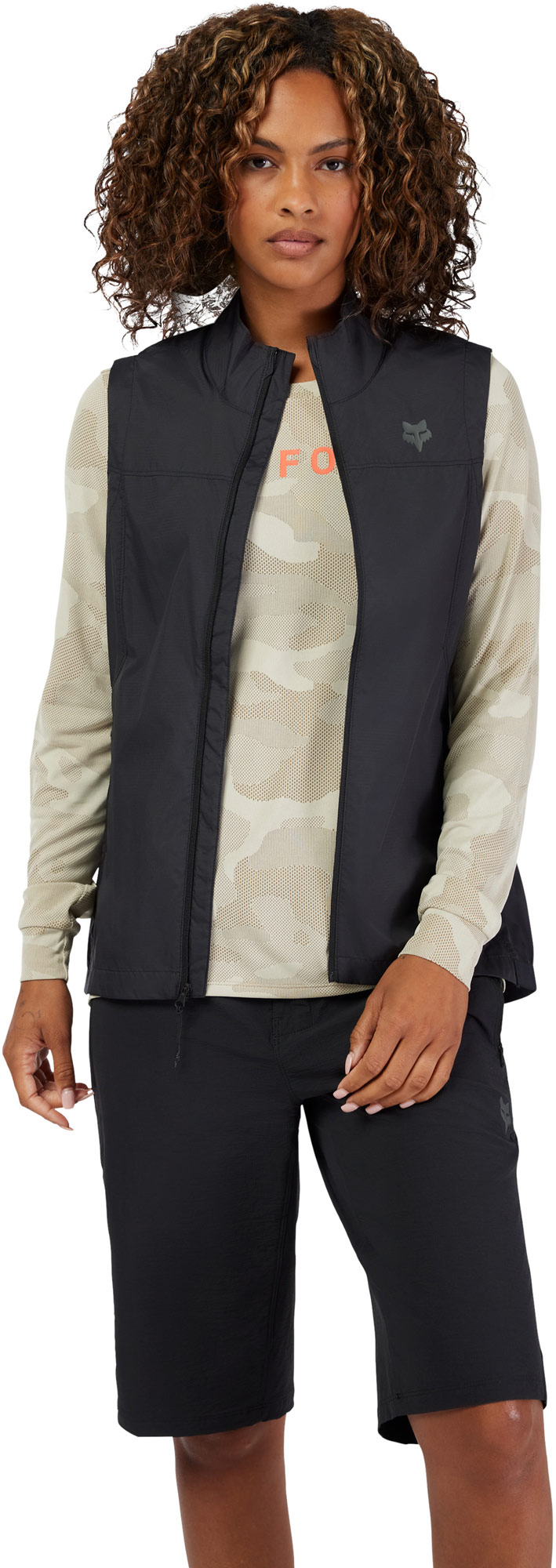 FOX Ranger Wind Ladies Bicycle Vest black XL Figure 3