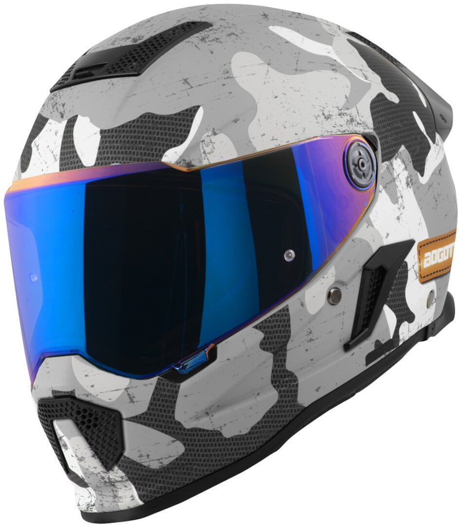Bogotto Rapto Camo Hjelm hvid mat/grå M Figur 15